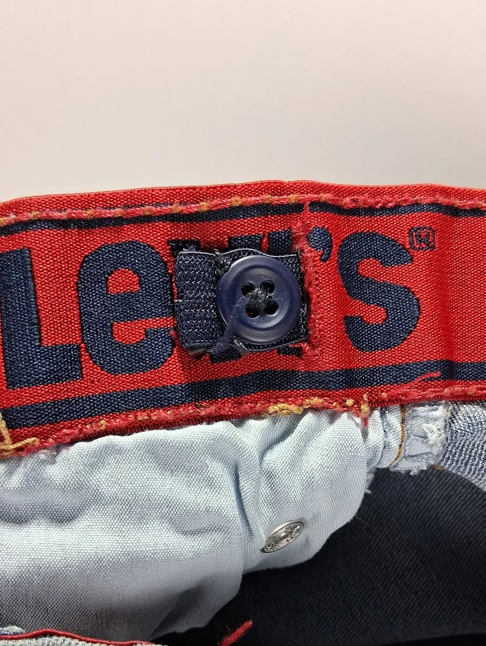 Boys Levi's Jeans Size 12 Light Blue Regular Adjustable Waist Style 511, Pockets